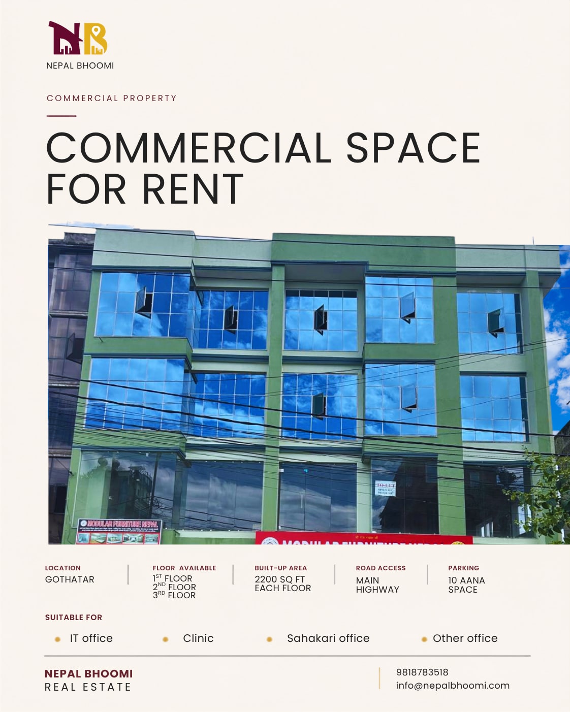 Office Floors for Rent in Gothatar, photo 3